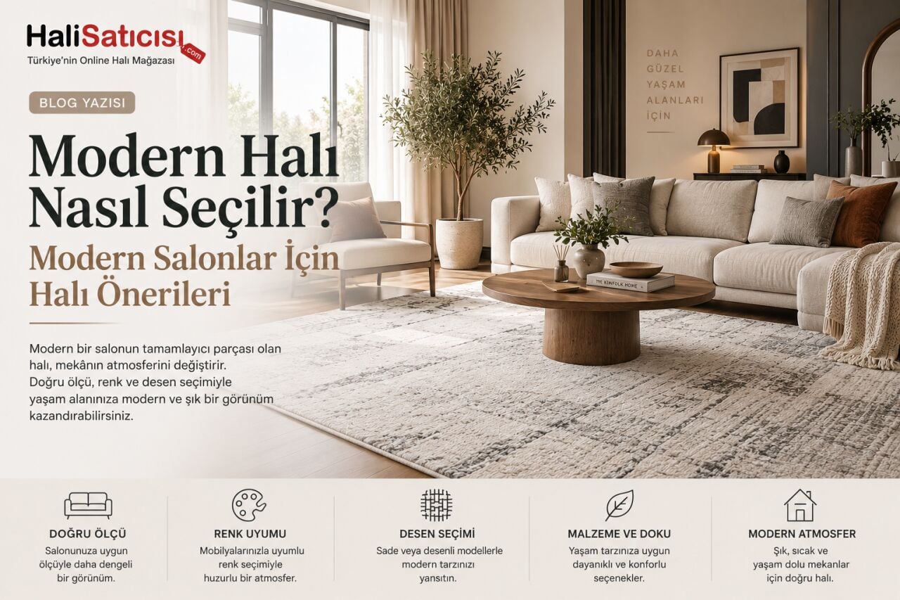 Modern Halı Nasıl Seçilir? Modern Salonlar İçin Halı Önerileri