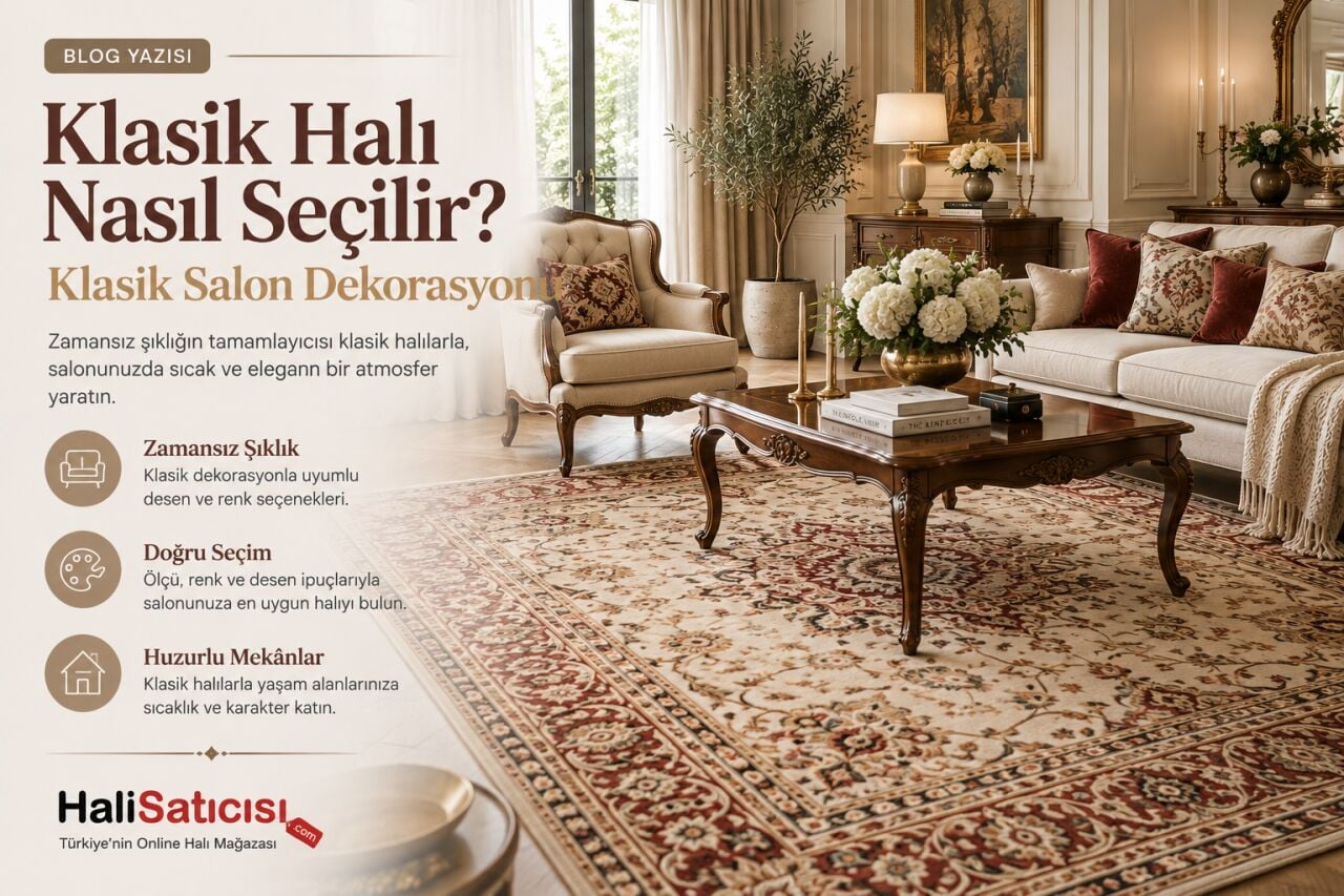 Klasik Halı Nasıl Seçilir? Klasik Salon Dekorasyonu