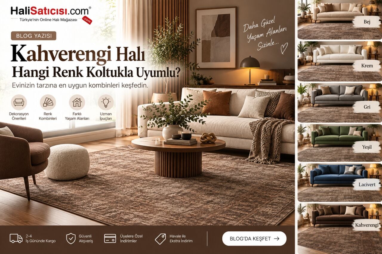 Kahverengi Halı Hangi Renk Koltukla Uyumlu?