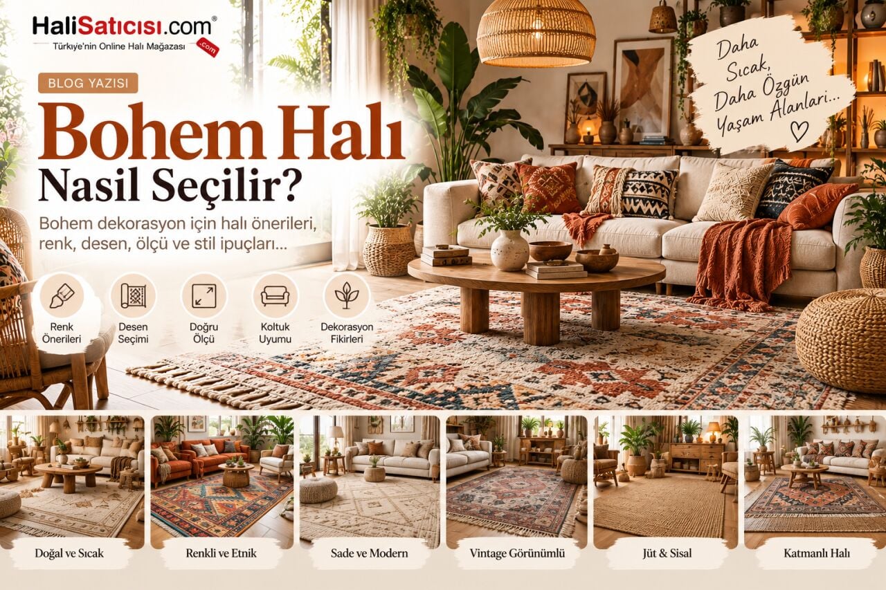 Bohem Halı Nasıl Seçilir? Bohem Dekorasyon İçin Halı Önerileri