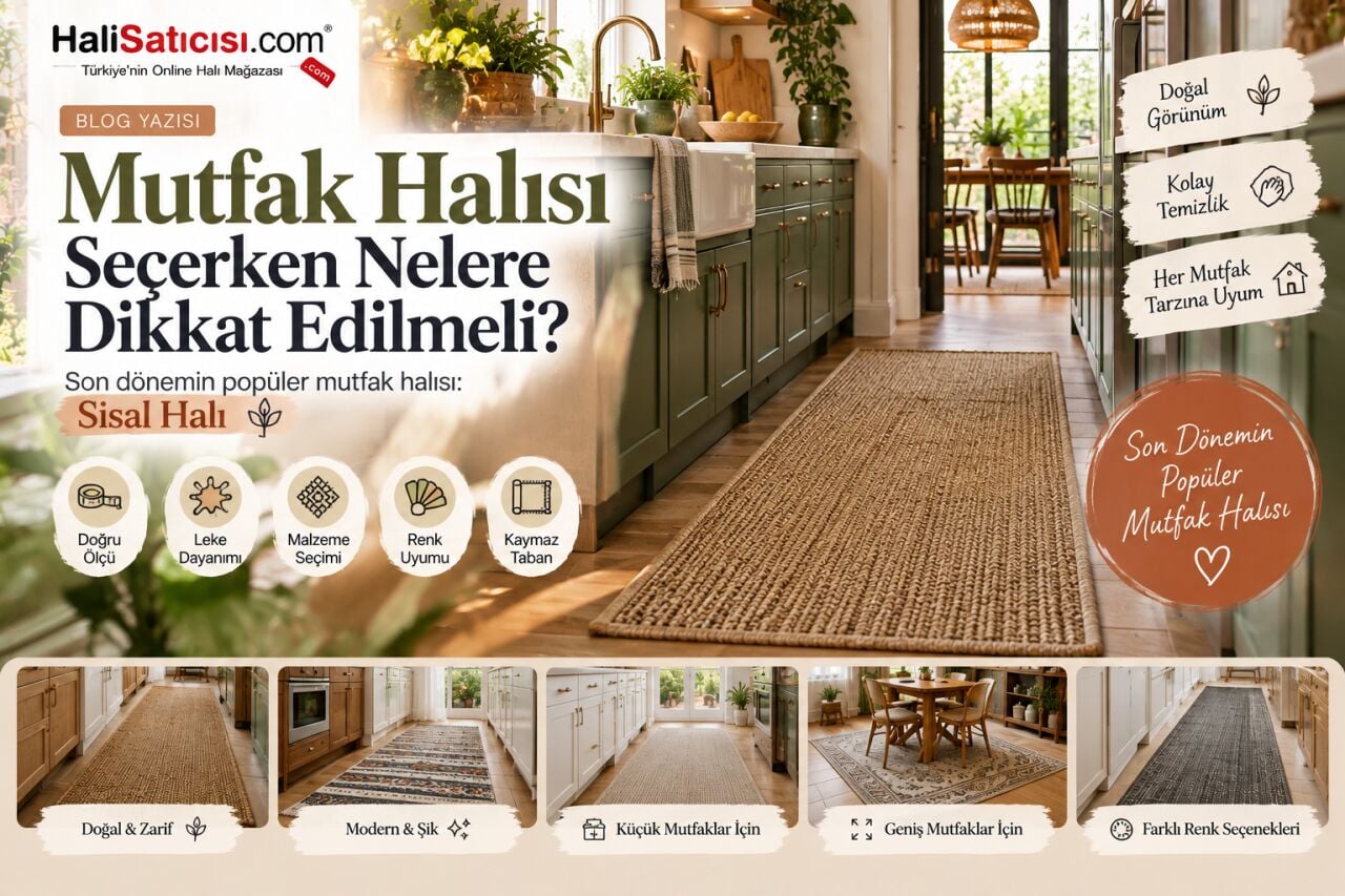 Mutfak Halısı Seçerken Nelere Dikkat Edilmeli? Kullanışlı ve Şık Bir Mutfak İçin Rehber