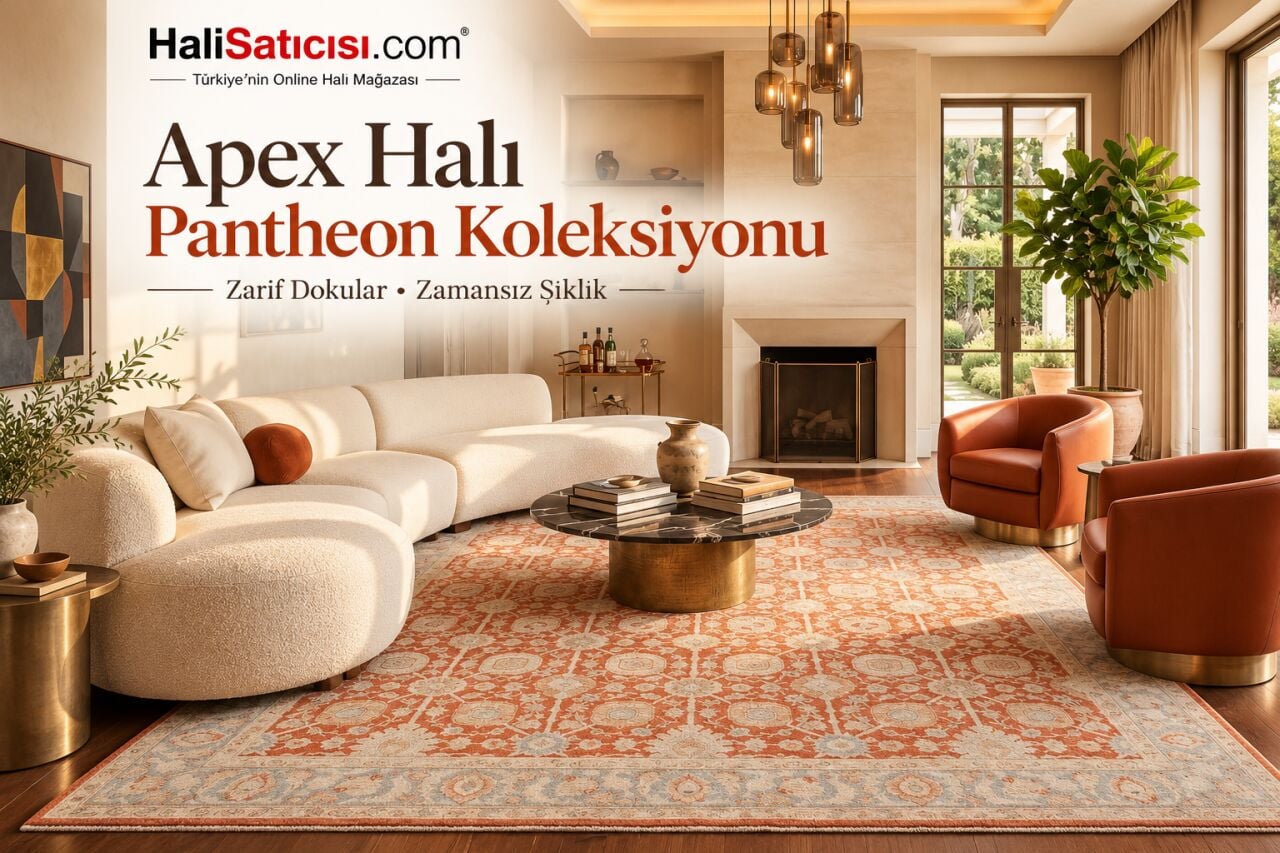 Apex Halı Pantheon: İpeksi Dokusu ve Premium Görünümüyle Salonlarda Zarafet