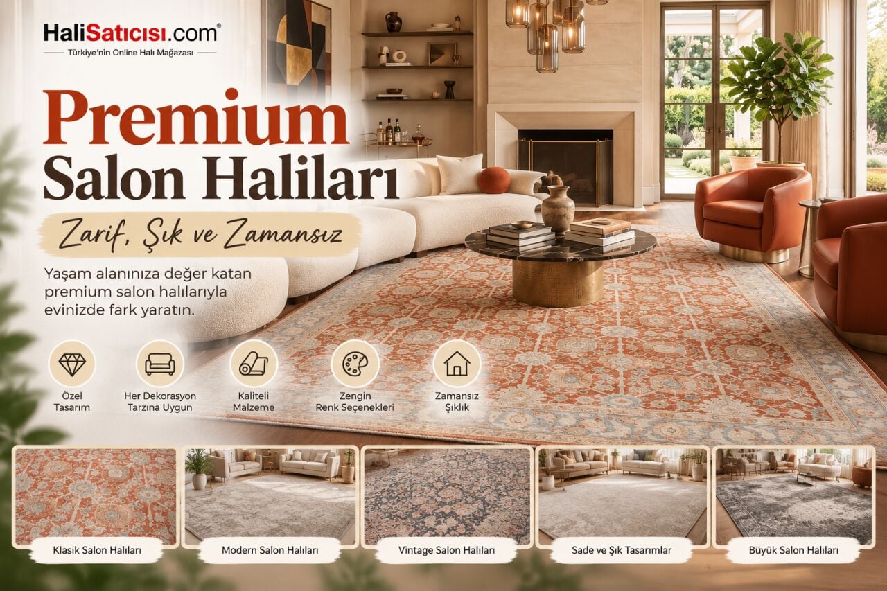 Premium Salon Halıları: Zarif, Şık ve Zamansız Yaşam Alanları