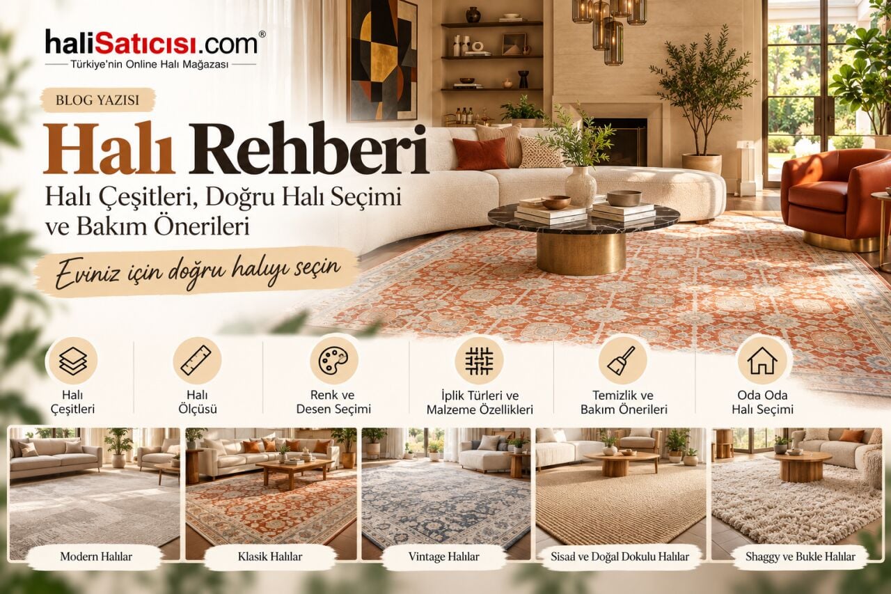 Halı Rehberi: Halı Çeşitleri, Doğru Halı Seçimi ve Bakım Önerileri