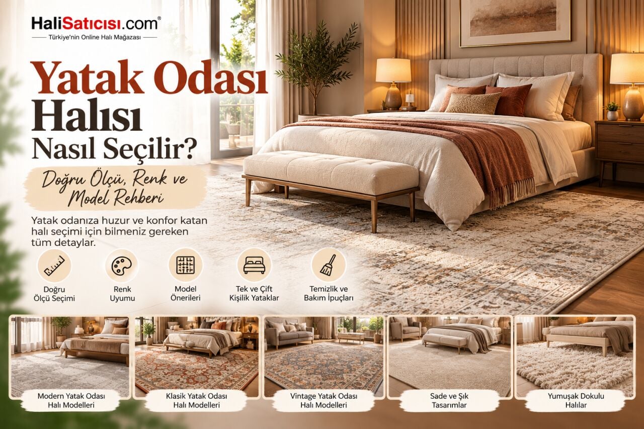 Yatak Odası Halısı Nasıl Seçilir? Doğru Ölçü, Renk ve Model Rehberi