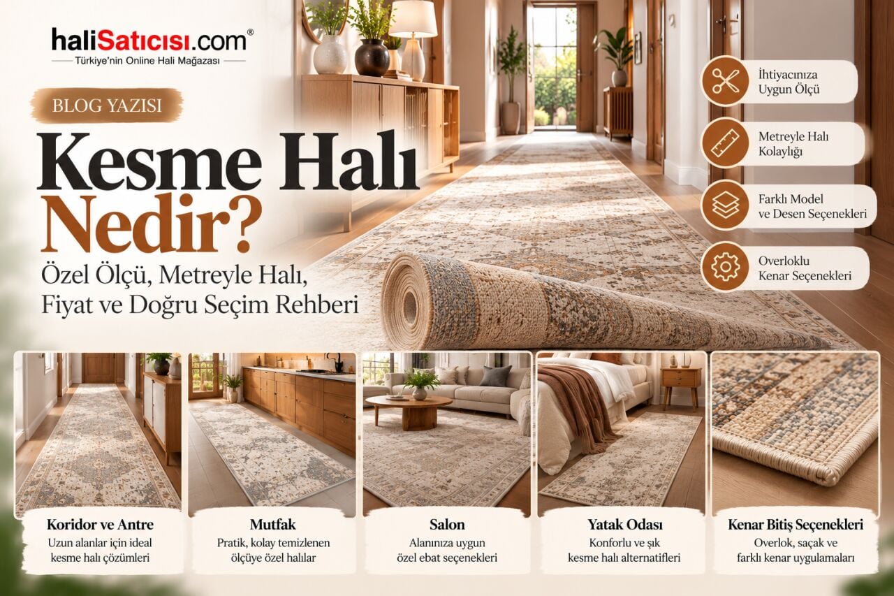 Kesme Halı Nedir? Özel Ölçü, Metreyle Halı, Fiyat Hesaplama ve Doğru Halı Seçme Rehberi