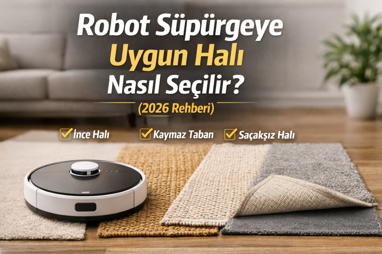 Robot Süpürgeye Uygun Halı Seçimi Rehberi