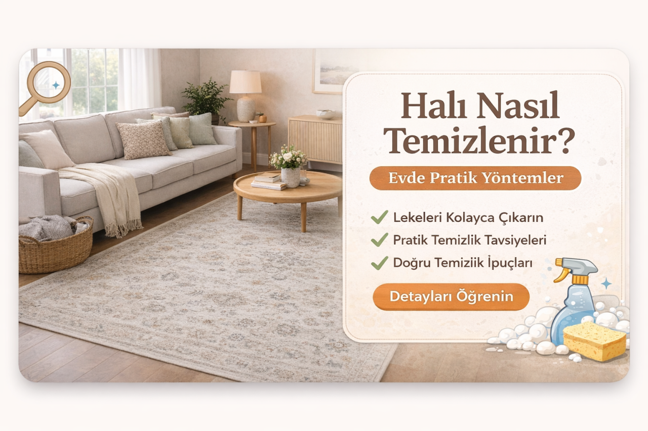 Halı Nasıl Temizlenir? Evde Pratik Yöntemler