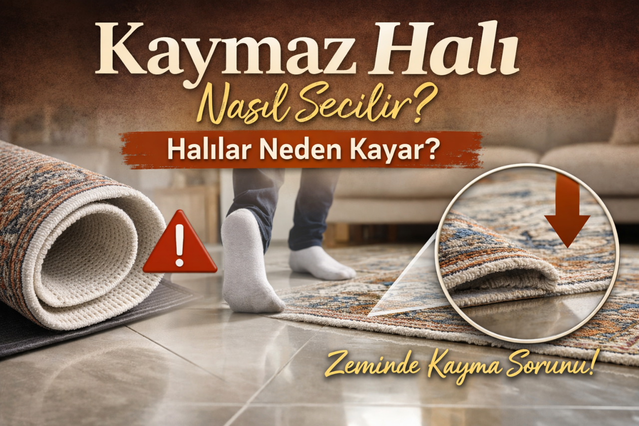 Kaymaz Halı Nasıl Seçilir? Halılar Neden Kayar
