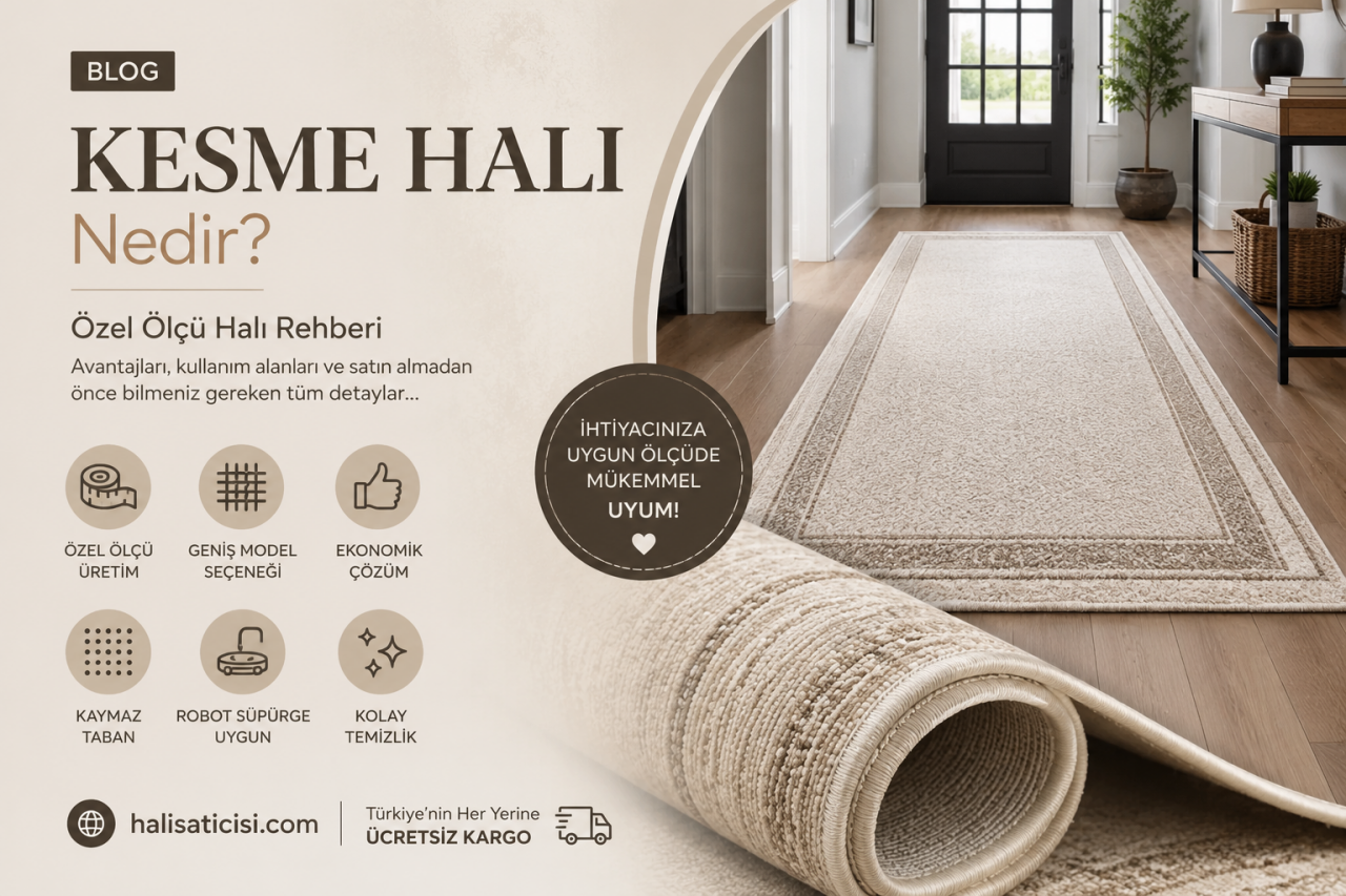 Kesme Halı Nedir? Özel Ölçü Halı Rehberi | Halisaticisi.com