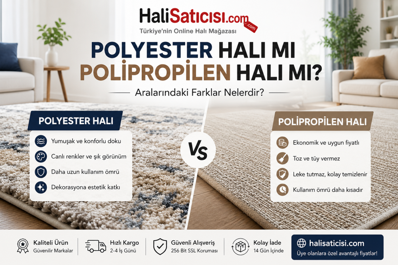 Polyester Halı mı Polipropilen Halı mı? Aralarındaki Farklar Nelerdir?