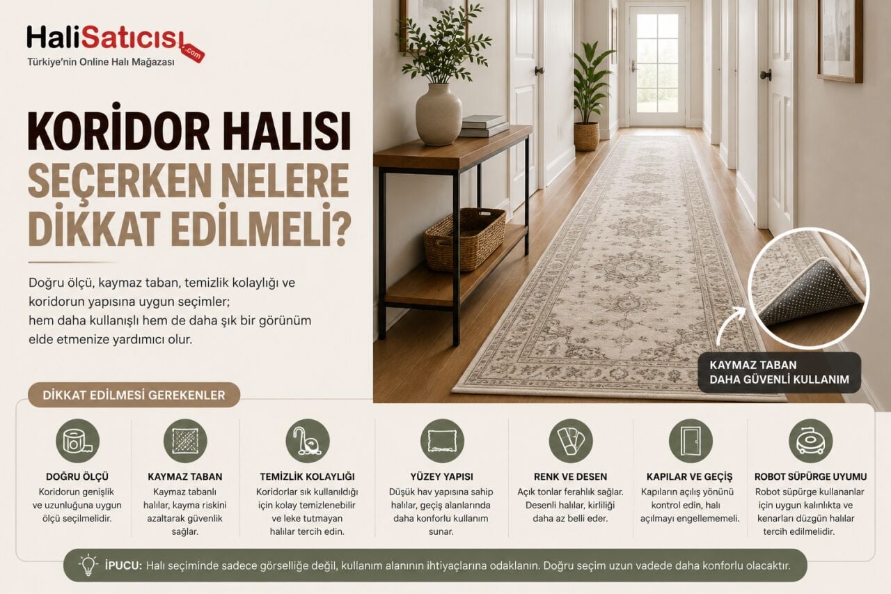 Koridor Halısı Seçerken Nelere Dikkat Edilmeli?