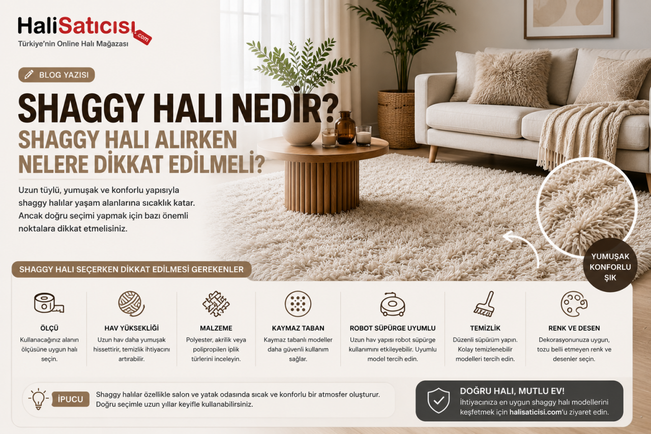 Shaggy Halı Nedir? Shaggy Halı Alırken Nelere Dikkat Edilmeli?