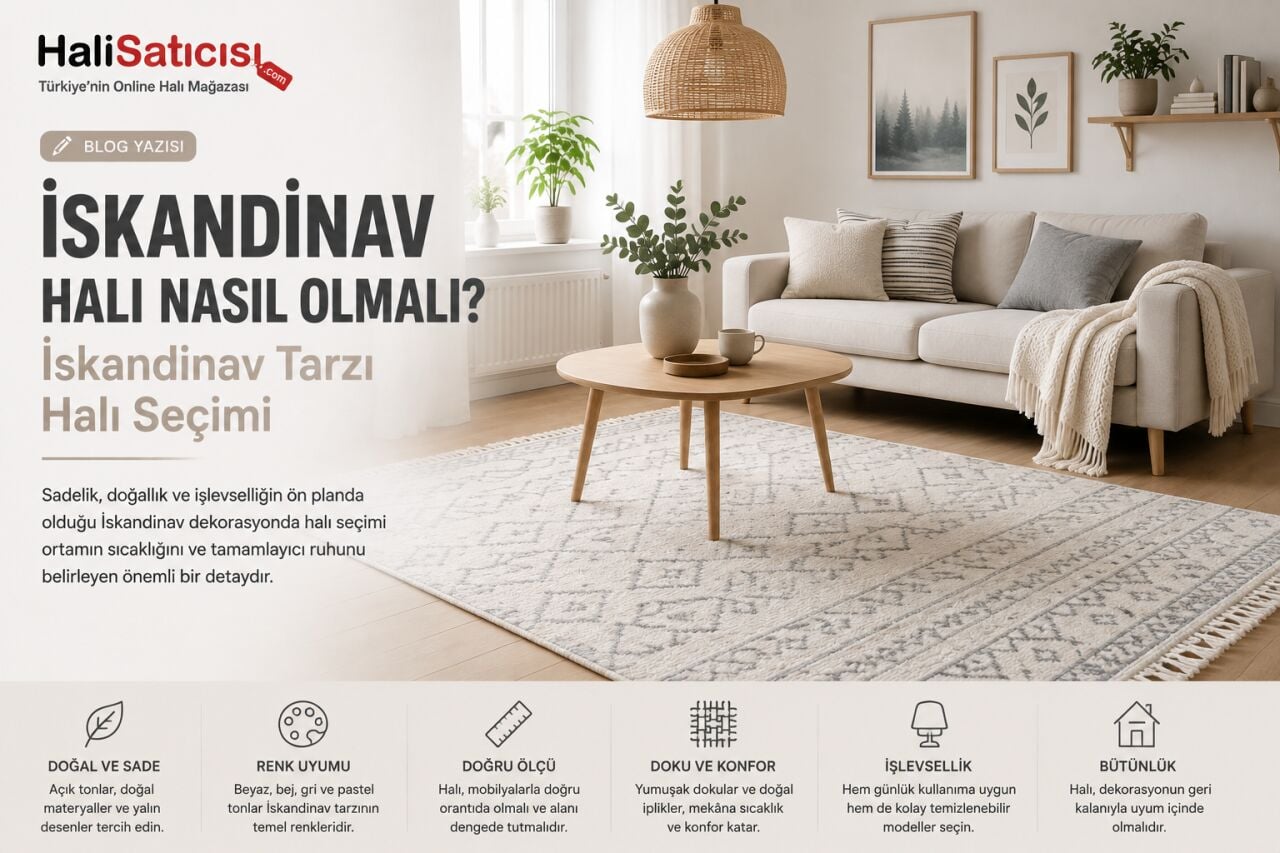 İskandinav Halı Nasıl Olmalı? İskandinav Tarzı Halı Seçimi
