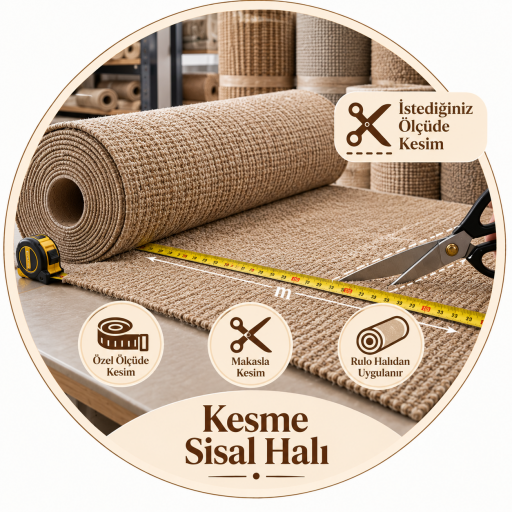 Sisal Halı Özel Ebat Kesim 