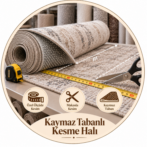 Kaymaz Tabanlı Özel Ebatlı Halılar
