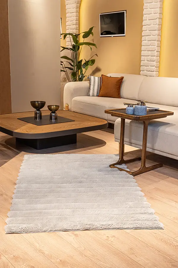 Apex Halı Linio Peluş Halı 8055 Gri