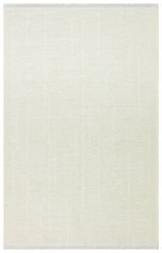 Eko Halı Liza Kaymaz Tabanlı Yıkanabilir Anti Alerjik Kilim LIZ 02 White