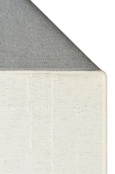 Eko Halı Liza Kaymaz Tabanlı Yıkanabilir Anti Alerjik Kilim LIZ 02 White