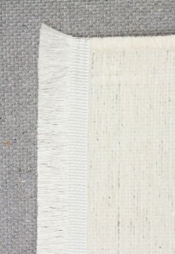 Eko Halı Liza Kaymaz Tabanlı Yıkanabilir Anti Alerjik Kilim LIZ 02 White