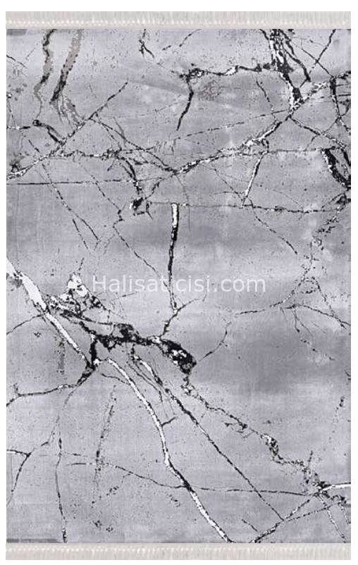 Toprak Halı Lara Koyu Gri 100X200