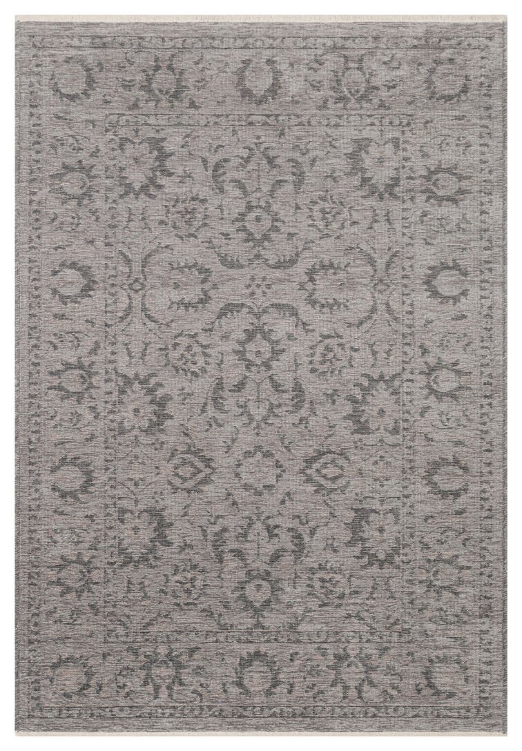 Eko Halı Liza Kaymaz Tabanlı Yıkanabilir Anti Alerjik Kilim LIZ 03 Grey