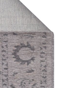 Eko Halı Liza Kaymaz Tabanlı Yıkanabilir Anti Alerjik Kilim LIZ 03 Grey