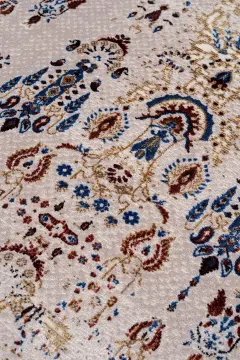 Koza Halı Nostalgia A3011D Krem Mavi