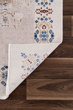 Koza Halı Nostalgia A3011D Krem Mavi