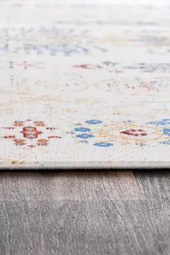 Koza Halı Nostalgia A3011D Krem Mavi