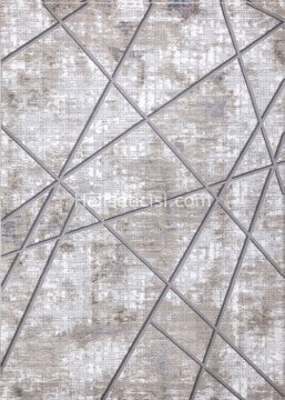 Atlantik Halı Alin 300340A-GRİ-KREM 100X200