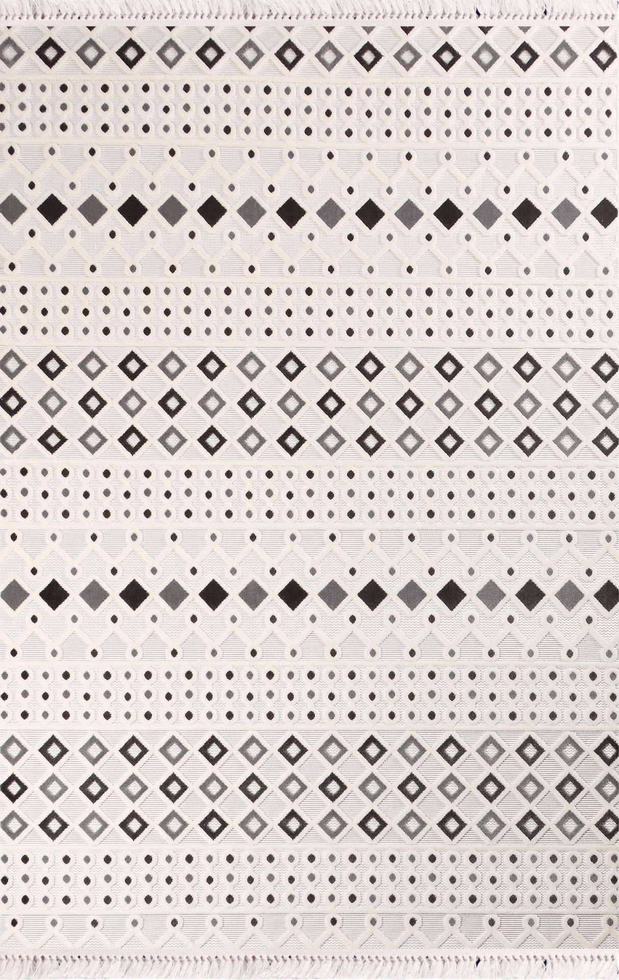 Nexus Halı Torino Antialerjik Modern Halı 1540A-GRİ. 100x200