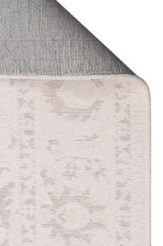 Eko Halı Liza Kaymaz Tabanlı Yıkanabilir Anti Alerjik Kilim LIZ 03 White