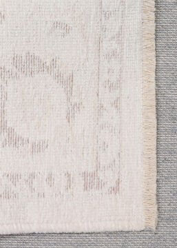 Eko Halı Liza Kaymaz Tabanlı Yıkanabilir Anti Alerjik Kilim LIZ 03 White