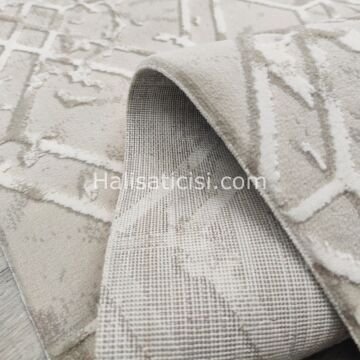 Melidia Halı Relax Özel Ebat Kesme Halı 0182A-BEJ