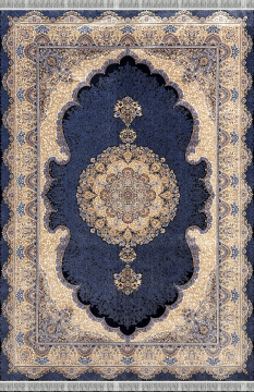 Wolen Halı Ottoman Yumuşak Viscon Halı 5251 MAVİ