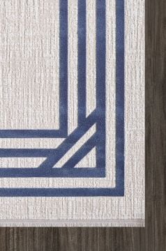 Artemis Murano 09163D Krem Lacivert Halı