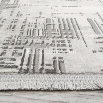 Melidia Halı Relax Özel Ebat Kesme Halı 0183A-GRİ