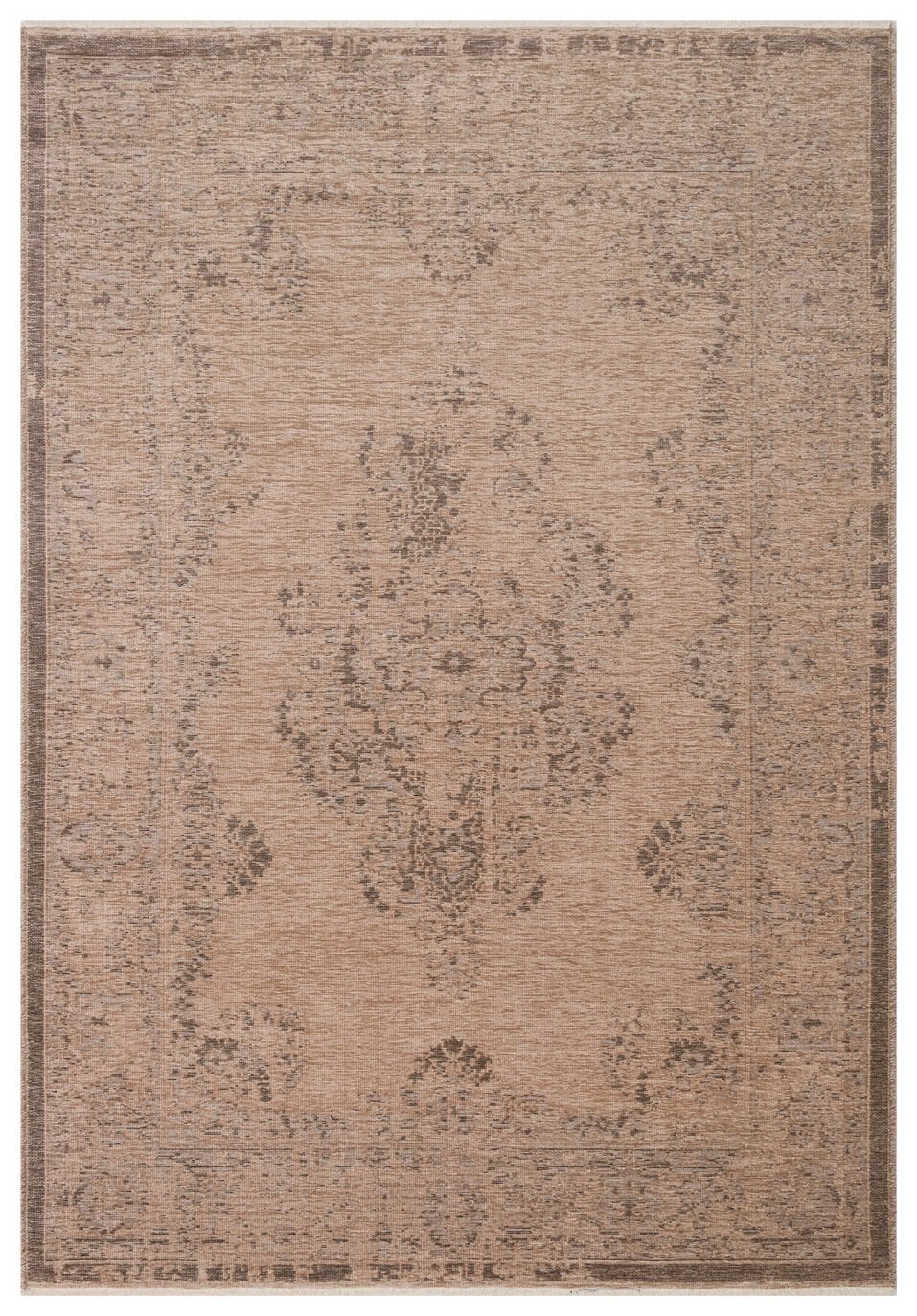 Eko Halı Liza Kaymaz Tabanlı Yıkanabilir Anti Alerjik Kilim LIZ 06 Vizon