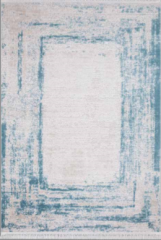 FLORA HALI AYŞIL 418C MAVİ