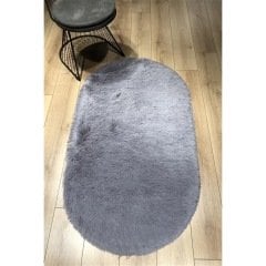 Doğuş Peluş Oval Post Halı Tavşan Gri