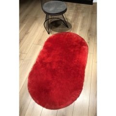 Doğuş Peluş Oval Post Halı Tavşan Kırmızı