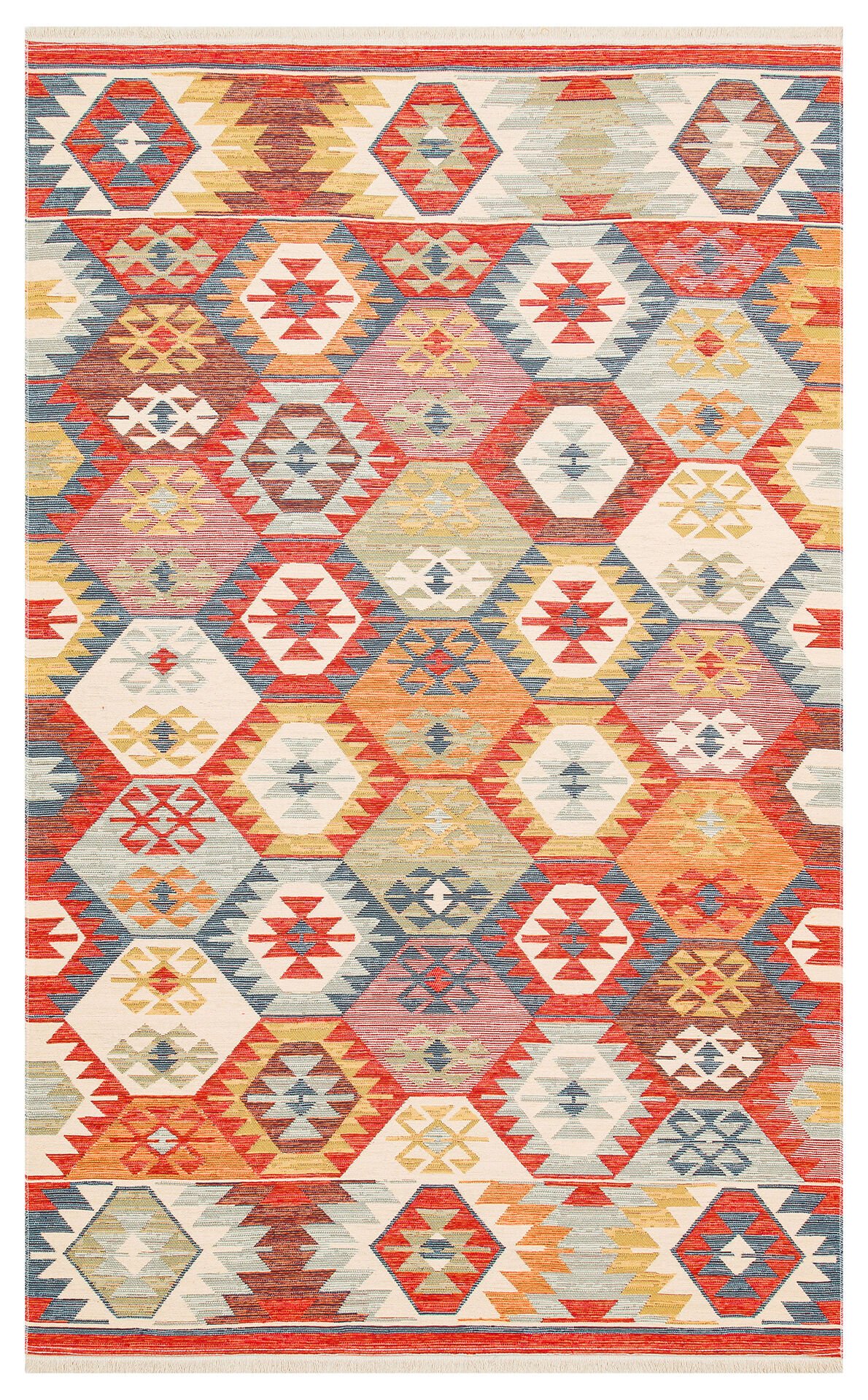 Eko Halı Nomad Çift Taraflı Yıkanabilir Otantik Desen Kilim NMD 01 Multy