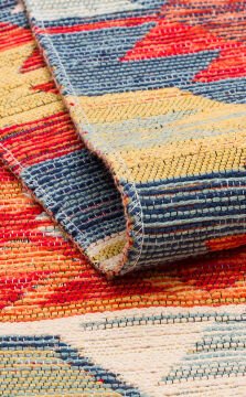 Eko Halı Nomad Çift Taraflı Yıkanabilir Otantik Desen Kilim NMD 01 Multy