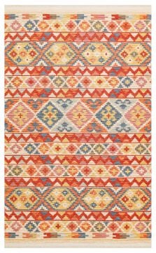 Eko Halı Nomad Çift Taraflı Yıkanabilir Otantik Desen Kilim NMD 02 Aqua