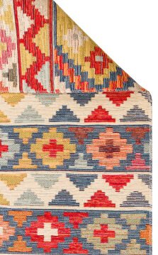 Eko Halı Nomad Çift Taraflı Yıkanabilir Otantik Desen Kilim NMD 02 Aqua