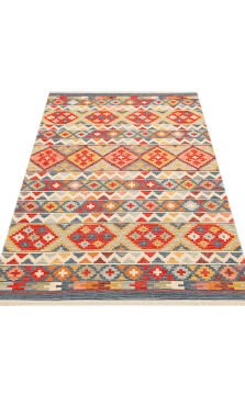 Eko Halı Nomad Çift Taraflı Yıkanabilir Otantik Desen Kilim NMD 02 Aqua