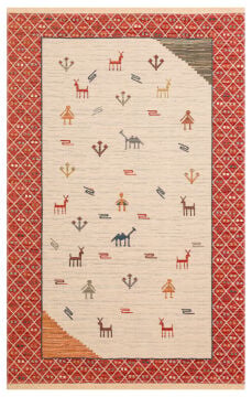 Eko Halı Nomad Çift Taraflı Yıkanabilir Otantik Desen Kilim NMD15 Light Multy