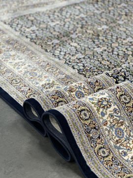 Wolen Halı Ottoman Yumuşak Viscon Halı 5254 MAVİ