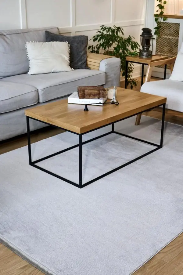 Apex Yoga 5012 Gri Düz Desensiz Gri Halı